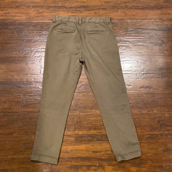 Current/Elliot Olive Green Straight Leg Pants Women's Size 28 - Picture 4 of 14